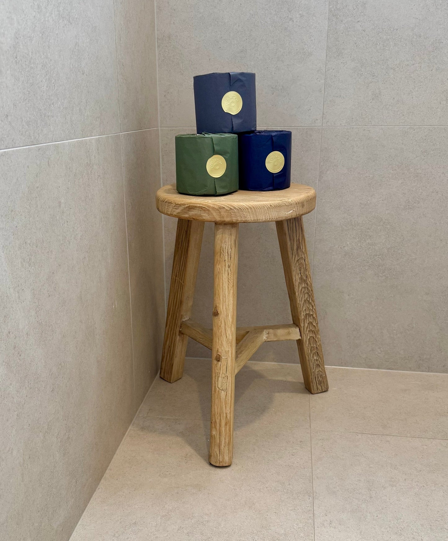 Skye| Round Elm Stool