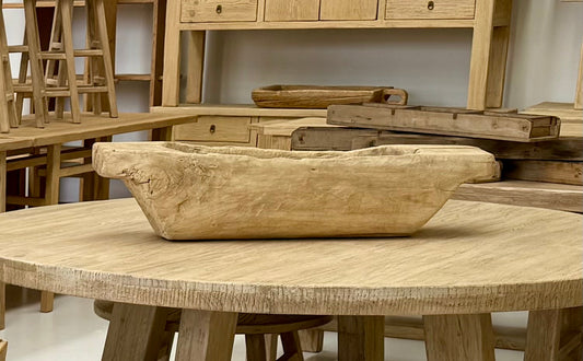 Vintage | XL Chinese Elm Basin